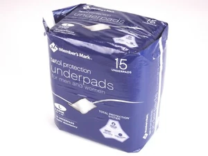"Almohadillas inferiores de protección total Member's Mark - 15 unidades L 23"" x 36" - Imagen 1 de 4