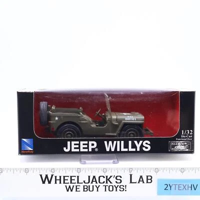 Willys Jeep Die-Cast 1:32 Scale NewRay Pull-Back Vehicle NEW SEALED - Image 1 of 2