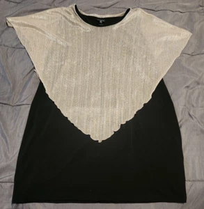 Enfocus - Womens Causal Cocktail Dress - Black / Shimmer / Silver Gold - 18 W - Picture 1 of 3