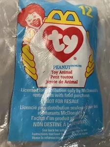 McDonalds 1998 TY Peanut Elephant Teenie Beanie Baby Happy Meal giocattolo SIGILLATO #12 - Foto 1 di 5