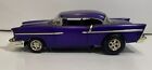 Hot Wheels 1/18 Scale 1957 Chevy Custom Hot Rod Diecast - Purple