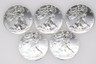 Lot of 5 - 2021 1oz American Silver Eagles .999 Fine Silver BU Coins BRAND NEW!