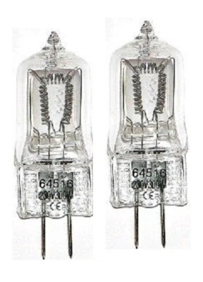 2 X NEW 300W GX6.35 220-240V No. 64516 QUARTZ HALOGEN LAMPS - Image 1 of 3