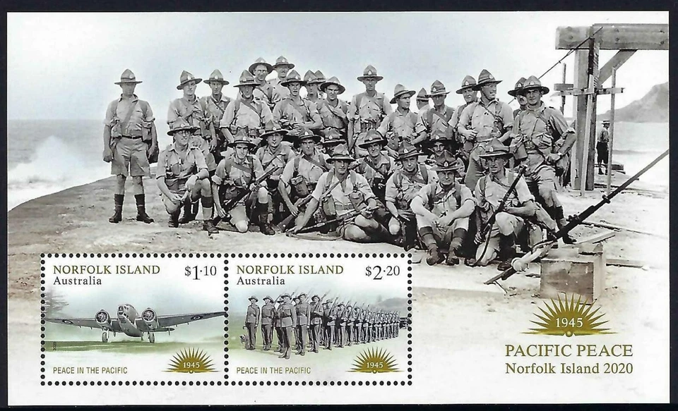Norfolk Island SG#1309 2020 Peace in the Pacific mini hoja como nueva MUH MNH Foto 1 de 1