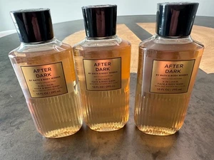 BATH & BODY WORKS MENS 3 IN 1 HAIR FACE BODY WASH AFTER DARK LOT OF 3 - Picture 1 of 3