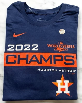 New Men's The Nike Tee 2XL Authentic MLB Houston Astros 2022 World Series Champs - Image 1 of 4