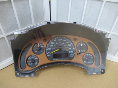 96 97 98 99 00 Chevrolet Express GMC Savana Van Woodgrain Wood Gauge Cluster Foto 1 de 4
