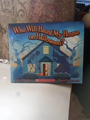 WHO WILL HAUNT MY HOUSE ON HALLOWEEN? Scholastic Children's PB Book Pallotta - Image 1 of 4