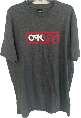 Camiseta Oakley Gris Con Logo X-Large Nueva Con Etiquetas Foto 1 de 4
