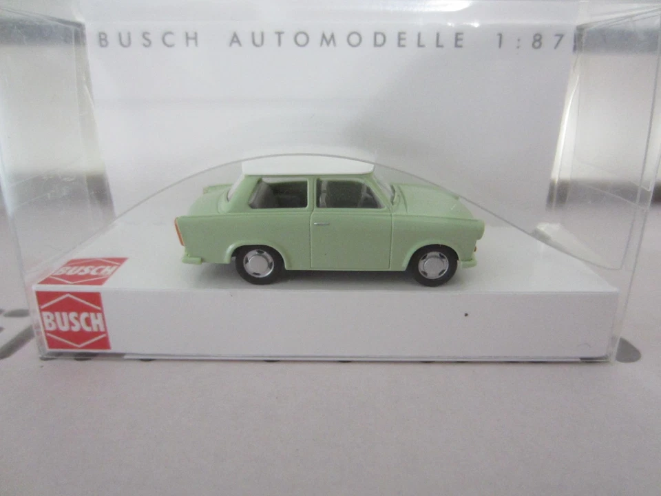 BUSCH 53106 TRABANT P 601 LIMOUSINE in GREEN model is PLASTIC - HO or 1:87 scale - Image 1 of 1