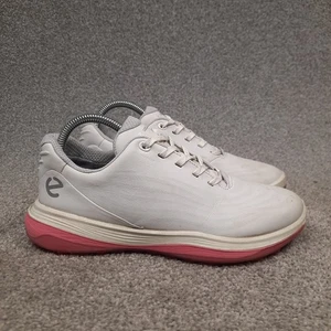 ECCO LT1 Hybrid Golfschuhe Sneaker Damen 7 7,5 US 38 EU weiß Leder wasserdicht - Bild 1 von 12