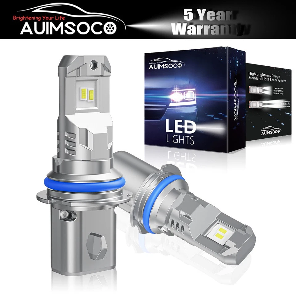 LED Headlight Bulbs 6500K White Replace For Dodge Shadow 1990 1991 1992-1994 - Изображение 1 из 4