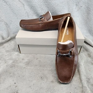 Kenneth Cole Reaction Zapatos Para Hombres Talla 11 Lyon Bit Driver Mocasines Marrón *NUEVO CON ETIQUETAS* - Imagen 1 de 12