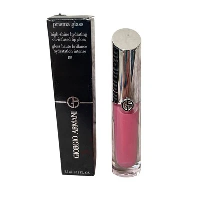 Giorgio Armani Prisma Glass High-Shine Lip Gloss 05 BERRY BEAM Authentic NIB - Image 1 of 4