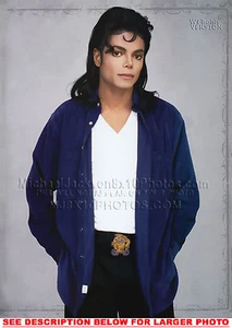 RETRATO MICHAEL JACKSON 1994 CasuaLMJ 1xRARO 8x10 FOTO - Imagen 1 de 1