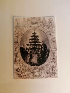 Vintage Queen Victoria und Prinz Albert Sammlerstück Royal Christmas Postkarte - Bild 1 von 7