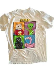 Ripndip T Shirt Youth Sz Med We Can Be Heroes White Nermal short sleeve - Picture 1 of 7