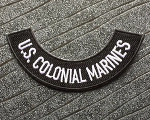 Aliens USCM US Colonial Marines Rocker bestickt Aufbügeln Patch 110 mm x 50 mm - Bild 1 von 5