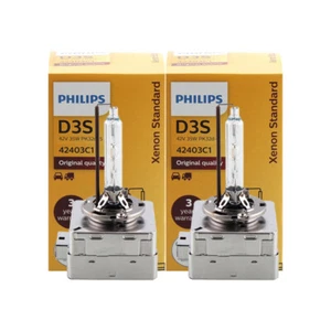 2PCS NEW OEM D3S 6000K 42403 42302 66340 66340HBI HID XENON HEADLIGHT BULBS SET - Picture 1 of 5