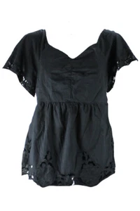 Michael Kors New Black Lace Detail Top L - Picture 1 of 2