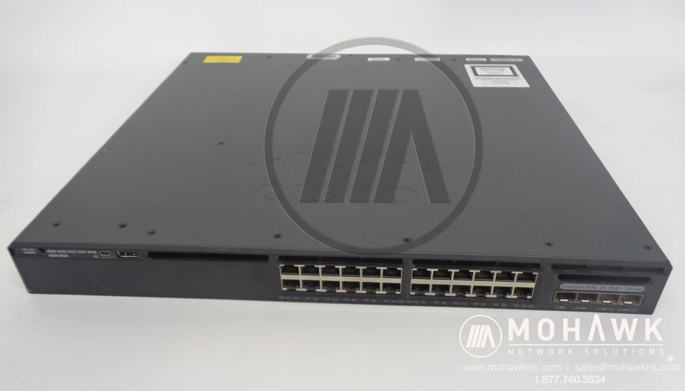 Cisco Catalyst C3650-24PD 24 port Gigabit PoE+ Switch WS-C3650-24PD-L - Image 1 of 1