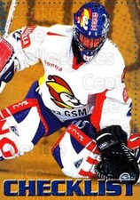 1999-00 Finnish Cardset #203 Pasi Nurminen, Checklist