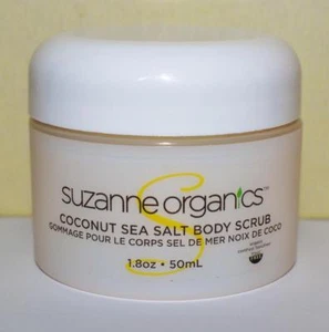 SUZANNE ORGANICS Coconut Sea Salt Body Scrub 1.8 OZ ~ Travel SIze - Picture 1 of 2