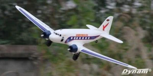 Dynam DC 3 Skybus weiss EPO 1470mm PNP Rosinenbomber 2 motorig Brushless LiPo RC - Bild 1 von 7