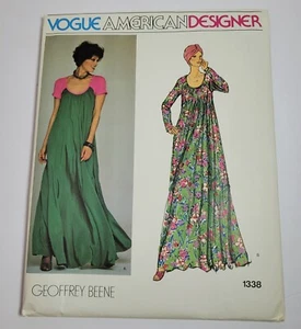 Vogue American Designer Pattern # 1448 Geoffrey Beene long dress vintage size 14 - Picture 1 of 5