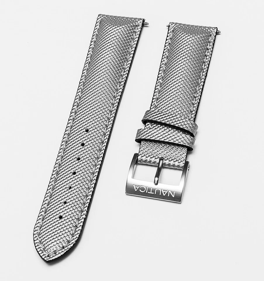 Correa de reloj/correa de reloj gris original Nautica N14508G BFC DIVER 22mm para hombre Foto 1 de 4