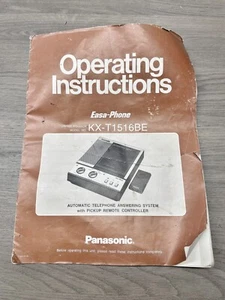 PANASONIC EASA-PHONE KX-T1516BE MANUAL AUTOMATIC TELEPHONE ANSWERING SYSTEM - Zdjęcie 1 z 6