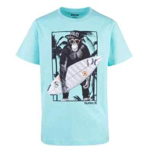 NWT Hurley BOYS/Youth Monkey Biz Surfer Graphic Tee Large 12-13 yrs - Picture 1 of 5