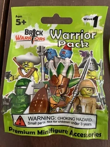 Brick Warriors Warrior Packs Wave 1 New Sealed Lot 7 - (3) - Picture 1 of 5