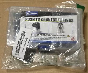 TAILONZ Winkel und gerade Kombination 3/8 Zoll Rohr Außendurchmesser x 1/8 Zoll NPT - Bild 1 von 2
