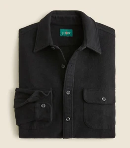 NWT J Crew Heavyweight Chamois Flannel Shirt in Black (Various Sizes) - Picture 1 of 6