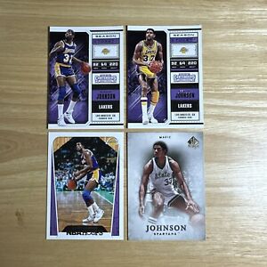 (4) Magic Johnson⚡️⚡️⚡️LOS ANGELES LAKERS LOT w/ Hoops + SP Authentic ++ ✨🏀✨
