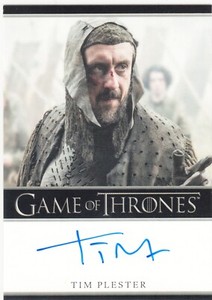 Game of Thrones Season 7 Auto Autograph Tim Plester as Walder Rivers VL
