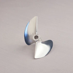 #1701 CNC 1/4 6.35mm Alu Propeller 70mm Positive 2-bladed 7016 Prop P1.6 RC Boat - Picture 1 of 5