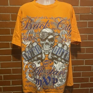 T-shirt uomo Justee Y2K Brick City All-Stars MVP Intro Outro 3XL! HipHop - Foto 1 di 4