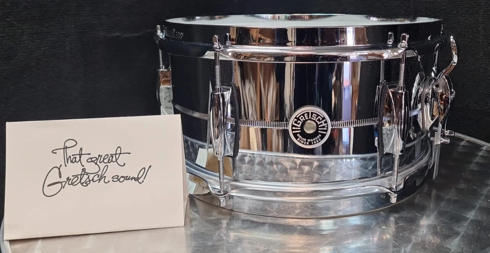 Gretsch Snare Drum  USA 12x6" Zoll Chrome over Steel Brooklyn USA / Stahl - Bild 1 von 4