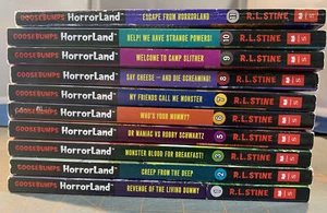 GOOSEBUMPS HORROR LAND BOOK Lot of 10 R.L. Stine  #1,2,3,5-11 RARE - Imagen 1 de 6