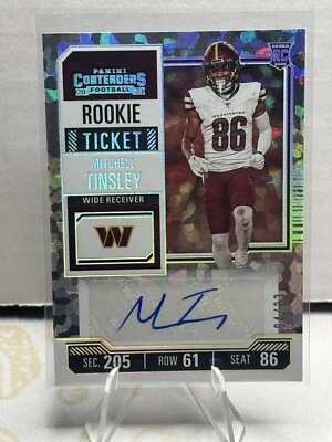 Mitchell Tinsley - 2023 Panini Contenders Rookie Ticket Cracked Ice Auto #/23 - Image 1 of 2