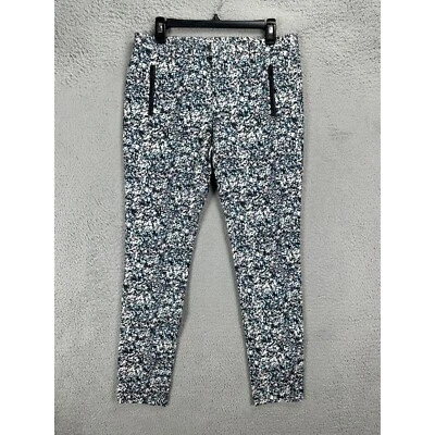 Pantalones chinos Club Monaco para mujer 8 negros Multi Rachel tiro medio damas NUEVO Foto 1 de 4