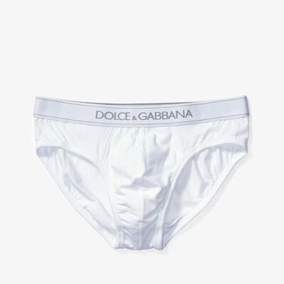 Cueca Dolce & Gabbana L32145 masculina algodão branco puro média tamanho XL - Imagem 1 de 4
