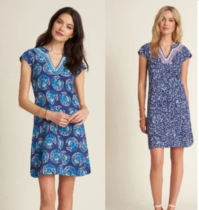 Hatley Kleid Zara Dress blau rosa weiß Batik Blumen Tie Dye Mandala S21bfl1472 - Bild 1 von 10