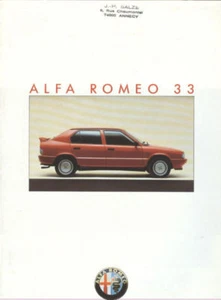 1986 1987 Alfa Romeo 33 Sales Brochure - Picture 1 of 1