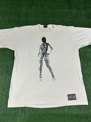 Camiseta De Colección Rock Smith Advertencia Contenido Explícito Gráfico Blanca Dama Desnuda L Foto 1 de 4