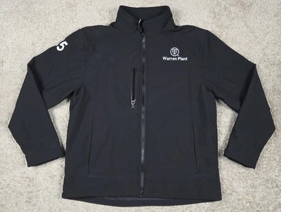 Chaqueta softshell Refrigiwear para hombre grande negra cremallera completa cuello falso 0491R Foto 1 de 4