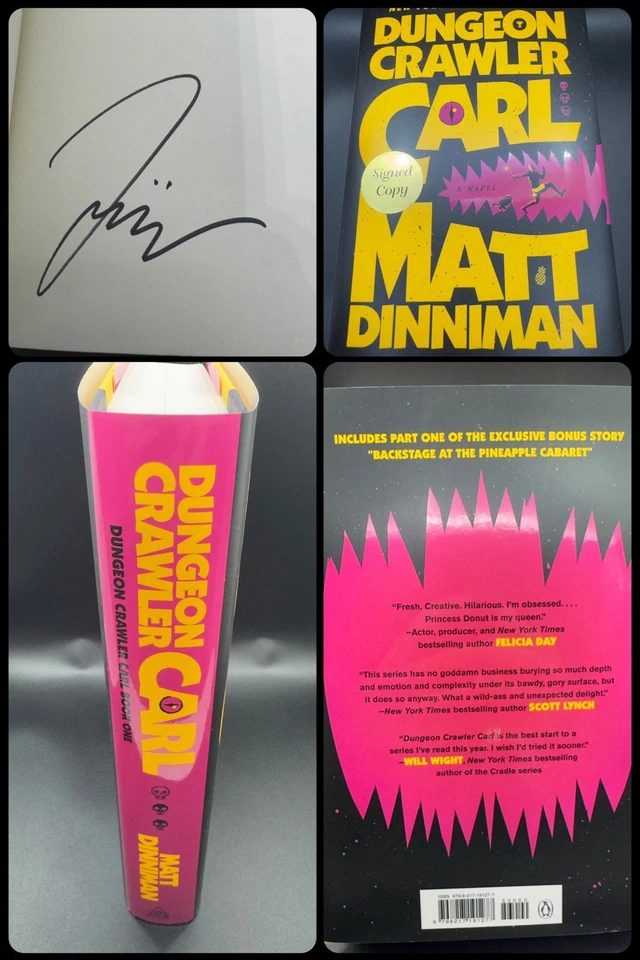 Dungeon Crawler Carl By Matt Dinniman SIGNED Book of the Year First Edition - Image 1 of 4