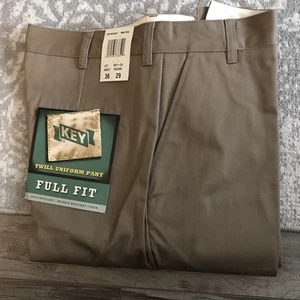 key hose khaki hellbraun Herren 36x29 Arbeit Büro Uniform - Bild 1 von 2